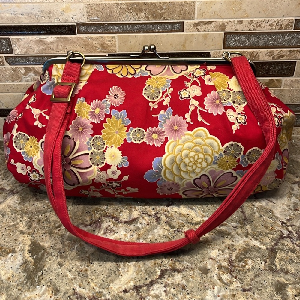 French Cotton Floral Shoulder Bag